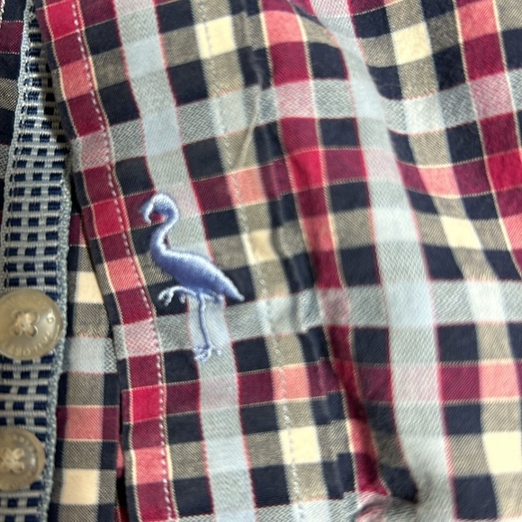 TailorByrd Navy/LtBlue/Pink Plaid Mens LS Shirt Sz XL - Picture 7 of 14